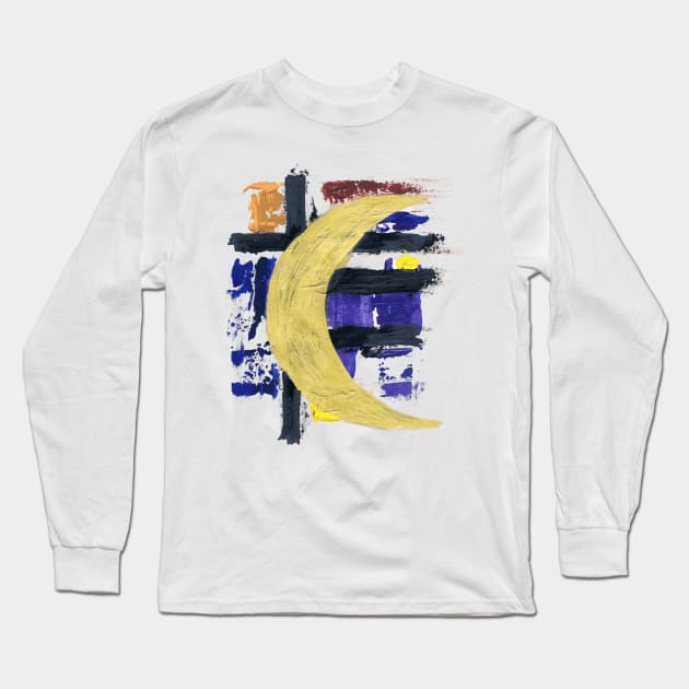 Abstract Moon Long Sleeve T-Shirt by Art2Smart